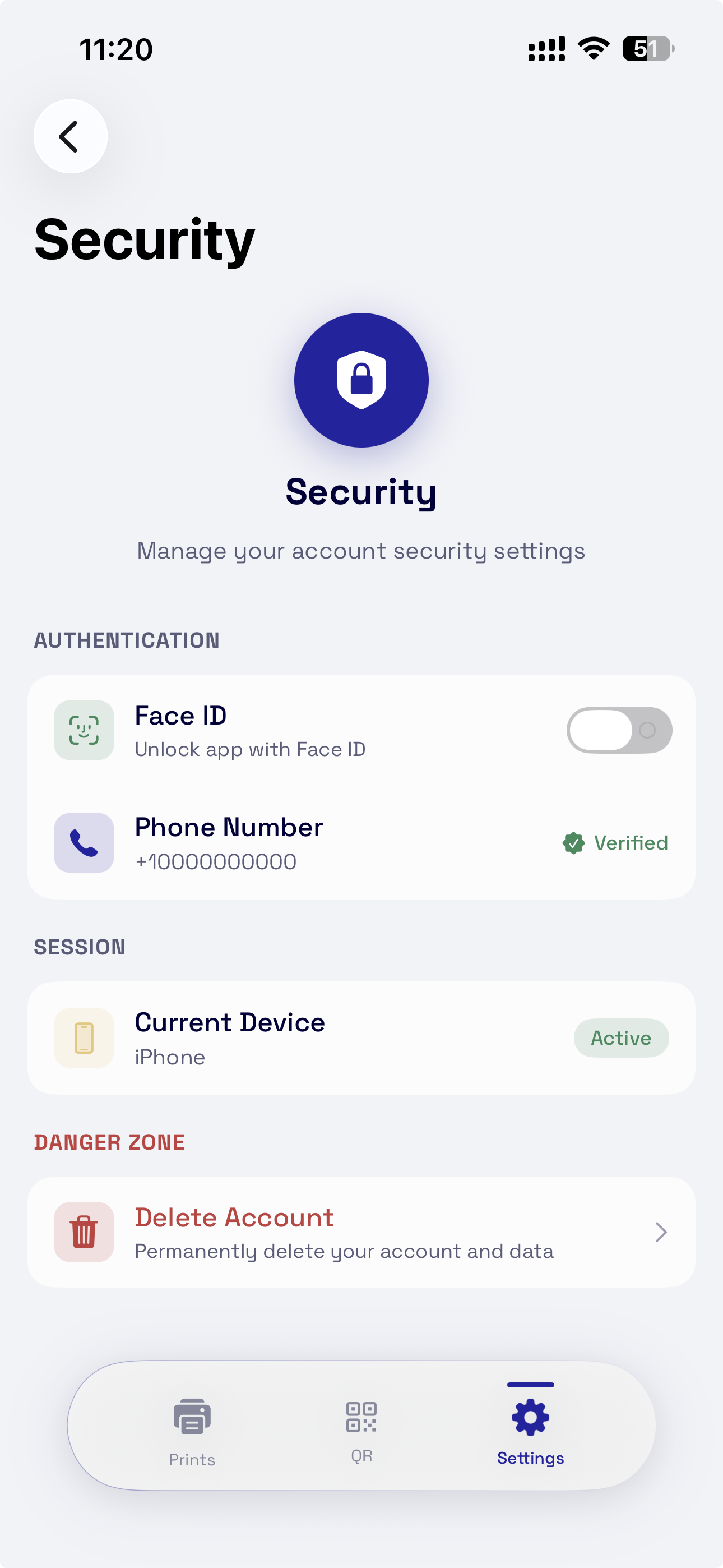 Printless — privacy and encryption controls